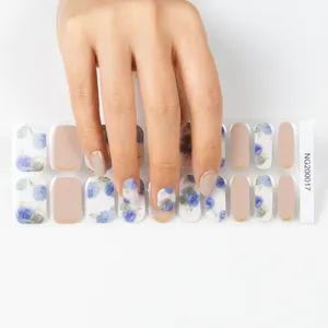 2024 Huizi professionnel uv Gel ongles enveloppes fournitures 3d feuille Nail Art Gel vernis à ongles autocollants avec paillettes