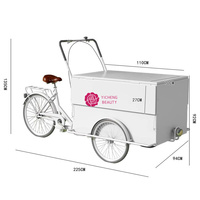 Chariots à glaces personnalisés Yicheng Beauty, chariot à glaces mobile, chariot alimentaire mobile avec parasol à vendre