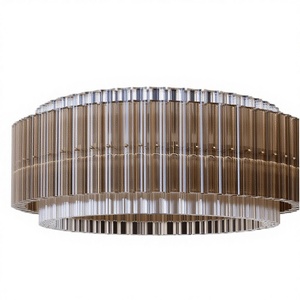 Lustre LED en verre et acier inoxydable Italamp <span class=keywords><strong>Carmen</strong></span> pour salon, salle à manger, entrée, table à manger, luxe haut <span class=keywords><strong>de</strong></span> gamme - Product Image 1