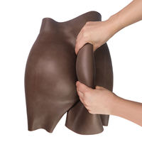 Culotte Gainante Amincissante pour Femme Africaine, en Silicone Épaisseur 2cm, Rembourrage Fessier Invisible Effet Peau Noire