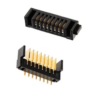 Conector USB de 8 pines de paso de 2,0mm, bloqueo inteligente de huellas dactilares, soporte tipo hoja macho a hembra, enchufe recto, PIN curvo, soporte de batería