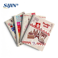 Cuaderno de Doble Anillado con Cubierta Impresa a Color, Precio de Fábrica, Cuaderno Rayado para Estudiantes Escolares, África Occidental Francesa