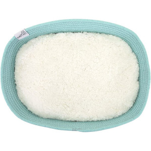 Lit pour chat tissé, ovale, bleu gris, pliable, pour chats, lavage à la main - Product Image 4