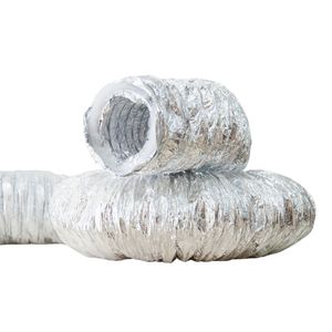 Tubo Flexible de Aluminio para Conductos, Redondo, 10 Metros de Longitud, Aislamiento para Ventilación HVAC y Aire Acondicionado - Product Image 3