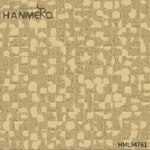 HANMERO PVC专业供应商几何深压花现代电视背景店壁纸0.53*10M