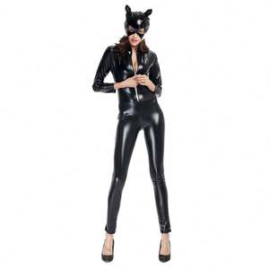 Nuova notte gatto ragazza tuta da Bar Performance di scena <span class=keywords><strong>Costume</strong></span> in vernice pelle collant gatto <span class=keywords><strong>Costume</strong></span> <span class=keywords><strong>Sexy</strong></span> di Halloween - Product Image 1