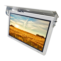 Moniteur LCD rabattable OSK QZ-2151 12V/24V 21.5 pouces avec télécommande entrée AV/HD-MI pour affichage de toit de bus