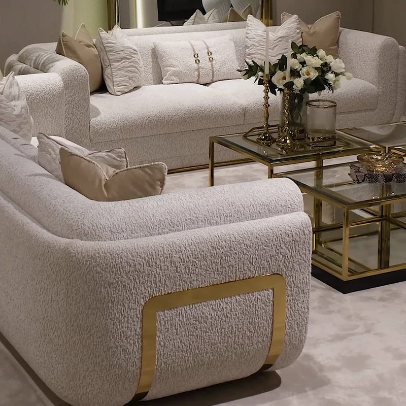 Wholesale Modern Chesterfield 3 Seater Fabric