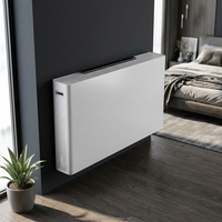 Unité de ventilation à effet de vapeur (FCU) murale mince pour l'Europe avec pompe à chaleur air-eau pour le refroidissement des chambres d'hôtel