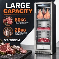 Armoire de maturation de viande commerciale 380L en acier inoxydable pour restaurant et steakhouse