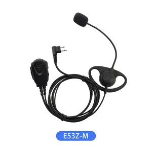 E53Z-M 도매 2 웨이 라디오 D 모양 귀고리 볼륨 조정 PTT 마이크 모토로라 2.5mm 3.5mm earjack
