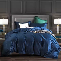 Ensemble de literie de luxe 100% soie de mûrier, taille personnalisée pour la maison et l'hôtel, ensemble 4 pièces avec housse de couette, taies d'oreiller et fil de haute qualité