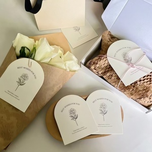 Cartes de visite en papier de haute qualité avec finition en papier gaufré pour cartes de bijoux de luxe - Product Image 3