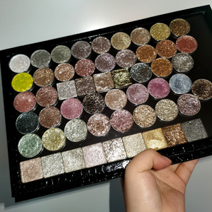 Commercio <span class=keywords><strong>all</strong></span>'ingrosso trucco metallizzato Palette di ombretti Private Label Vegan Sparkle cosmetici ombretto per le <span class=keywords><strong>donne</strong></span> - Product Image 2