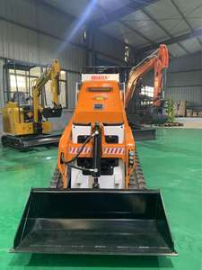 中国製ミニクローラーコンパクト4x4スキッドステアローダーEPA承認500kgバケット容量パーキンズ1 JCBポンプEPAエンジン - Product Image 5