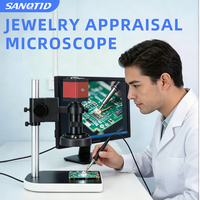 Mikroskop Monokuler Digital 2MP Kamera Video Elektronik VGA Lensa C-mount 130X Lampu LED Fokus Manual untuk Pemasangan Solder dan Perbaikan Ponsel