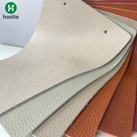 Cuir PU certifié sans DMF ni solvants, durable, anti-déchirure, grain litchi, résistant aux taches, écologique, pour sièges de voiture et chaises de bureau