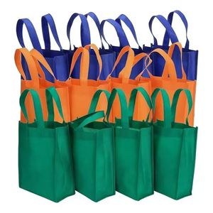 Custom Logo 80 GSM Thickness RPET Foldable Tote High Quality Non-Woven Shopping <b>Bags</b> - Product Image 3