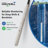 Sonde de niveau submersible Holykell 16 mm pour la mesure des puits profonds, des forages et des ouvertures étroites