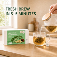 Thé Blanc Vieilli Direct Usine avec Reishi et Polygonatum – Mélange Herbal Bien-être Quotidien Faible en Caféine et Chauffant – OEM