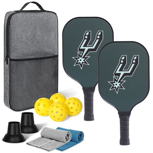 Juego de palas de Pickleball con pelotas y bolsa de transporte, mango antideslizante, equipo deportivo para exteriores para entretenimiento - Product Image 3