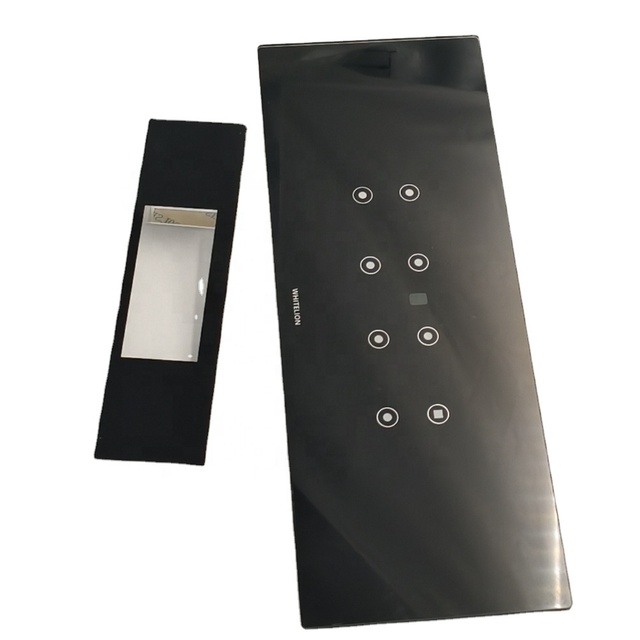 High Quality Tempered Glass Display Window Medium Size Silk Screen Printing Glass for Car Dashboard Display Glass Panels