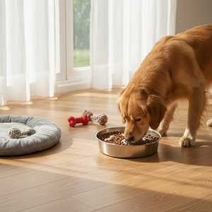 Tazón de Comida para Mascotas de Gran Capacidad, Duradero, de Acero Inoxidable, con Función Antideslizante de Silicona, para Perros <span class=keywords><strong>y</strong></span> Gatos - Product Image 1