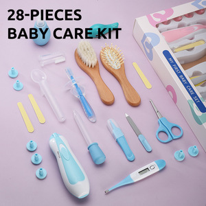Ensemble de soins 28 pièces pour nouveau-né de 0 à 12 mois, comprenant un ensemble de coupe-ongles et une brosse à <span class=keywords><strong>cheveux</strong></span> - Product Image 3