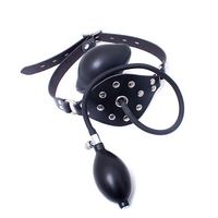 Bâillon buccal gonflable en latex avec ceinture réglable et verrouillable, jouet sexuel pour le plaisir oral, pour couples SM