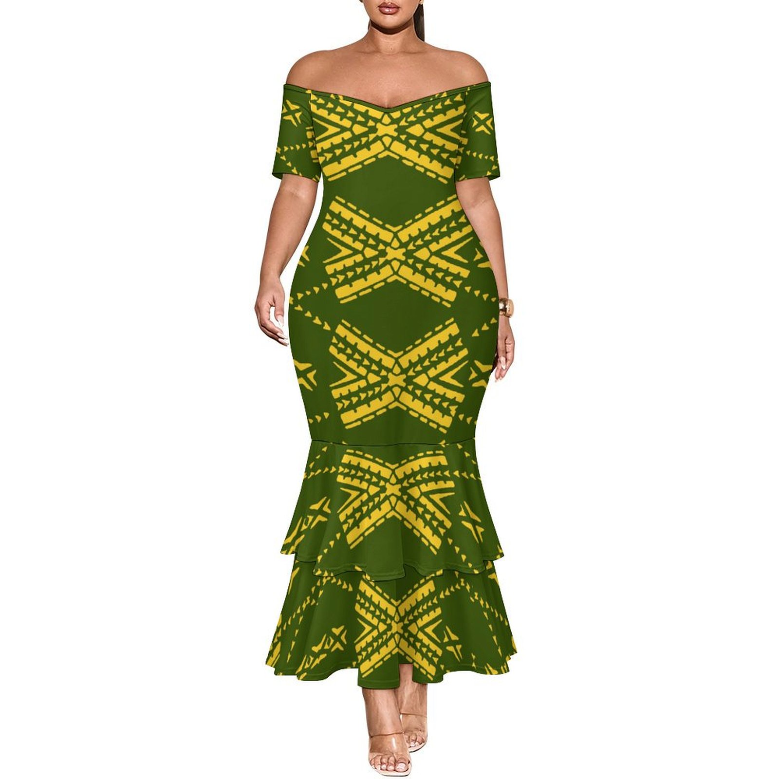 Large-sized Polyester Double-layer Fishtail Dress With Tattoo Pattern Is Selling Well in Hawaii| Alibaba.com Large-sized Polyester Double-layer Fishtail Dress With Tattoo Pattern Is Selling Well in Hawaii| Alibaba.com