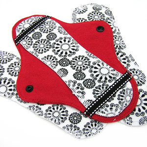 Serviettes Hygiéniques Écologiques Lavables en Tissu pour Femmes, Tampons Menstruels, Échantillon Gratuit, Coton Biologique Réutilisable pour Maternité, OEM/ODM Ailées - Product Image 2