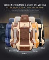 Accessoires d'intérieur de voiture édition de luxe ajustement universel pour la plupart des cinq places ensemble complet housses