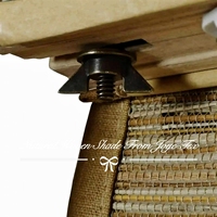 Stores automatiques intégrés en jute (75%) et bambou (25%) pour fenêtres à la française |   Anti-UV, style romain, respectueux de l'environnement, adapté aux enfants