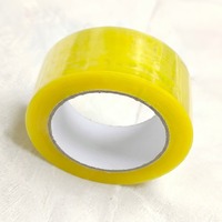 Ruban adhésif transparent BOPP de qualité industrielle, à base d'adhésif caoutchouc activé par l'eau, simple face, pour l'étanchéité des boîtes et cartons.