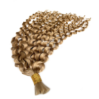 VMAE Cheveux humains en vrac pour tressage, double tirage, lisses, blonds européens vierges, 613 27 10, sans trame, vente en gros