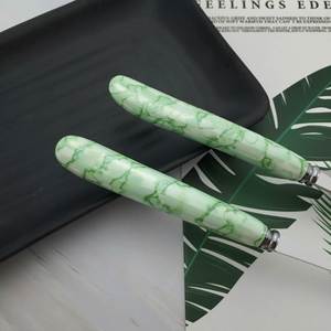 Ensemble de couverts en acier inoxydable avec manche en céramique, 4 pièces, pour hôtel, restaurant, mariage - Product Image 4