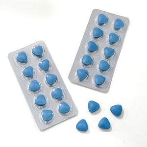 Compléments alimentaires naturels à base de plantes : Comprimés triangulaires bleus pour la vitalité et la résistance masculine - Product Image 1