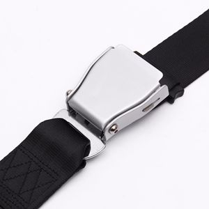 Ceinture de sécurité en alliage d'aluminium à deux points pour avion, mise à niveau et rénovation, sangle en polyester noire - Product Image 3
