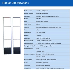 Supermercato di ingresso cancello metal detector antenna per mall negozi di sicurezza rf - Product Image 2