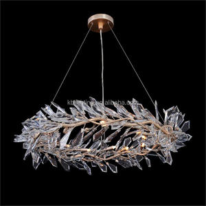 <span class=keywords><strong>Lustre</strong></span> en cristal linéaire à branches naturelles pour villas modernes de luxe et espaces de galerie - Product Image 1
