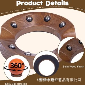 Base de polissage manuelle en bois pour boule de bowling avec billes en acier pour l'entretien des boules de bowling - Product Image 3