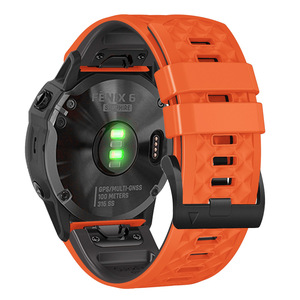 ShanHai 26 22mm Quickfit Bracelet en Silicone pour Garmin Fenix 7 7X 6X 6 Pro 5 5X Plus <span class=keywords><strong>Epix</strong></span> <span class=keywords><strong>2</strong></span> Bracelet de Montre Bracelet Forerunner 935 945 - Product Image 3
