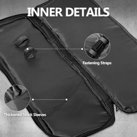 Sac de transport extérieur rembourré en tissu Oxford 600D extensible de 94 cm avec plusieurs poches de rangement pour le camping, la randonnée, le tir et les sports