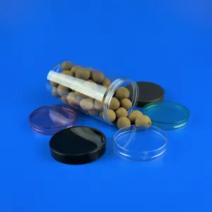 Manufactoruer pp iml plegable mini pequeño de almacenamiento personalizado transparente redondo palomitas de maíz yogur comida barato cubo de plástico
