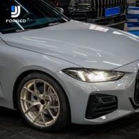 Jantes de course en alliage d'aluminium monobloc forgées sur mesure DJJ 5x112 5x130 pour Audi RS3 RS4 RS5 RS6 RS7 Porsche 911 992 718 Cayman