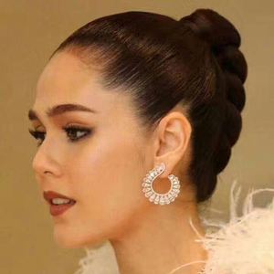 HIBRIDE clair brésil Style femmes boucles d'oreilles cubique Zircon plante mariage boucle d'oreille Brincos mode bijoux E-451 - Product Image 2