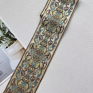Jacquard Ribbon dệt vải cổ điển phong cách cổ điển cao cấp Rèm Ribbon phụ kiện chiều rộng 9 cm ST-745 - Product Image 4