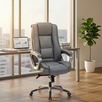 VANBOW Mobilier moderne Vente en gros d'usine Chaise de direction en cuir à dossier haut Chaise pivotante de bureau Chaise de patron pour salle de réunion et de réception