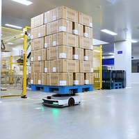 Robot mobile automatisé AGV pour la manutention de matériaux, 600 kg, avec système de navigation intelligent SLAM