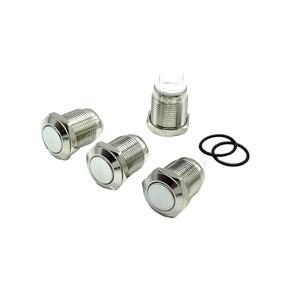 Interruptor de botón de metal impermeable IP65 de 12mm, electrodoméstico electrónico, uso de dos pines, sin bloqueo, autorreinicio 3A 250VAC - Product Image 4